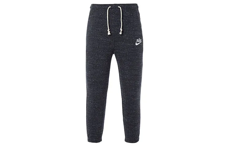Nike Knitted Sweatpants Women's Black Moderate Cuffed Pants
