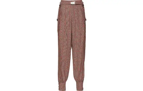 MIU MIU Casual Pants Women's Brown Moderate Tapered Pants