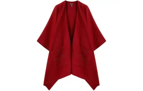 Loro Piana Teodora Cape Cloak Women's Red