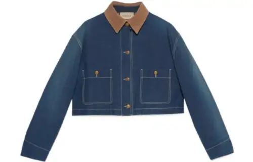 【Previous Season】corduroy-collar denim jacket