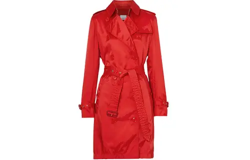 Burberry Trench Coat Women's Red