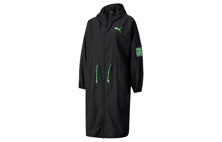PUMA Trench Coats Women's Black Hooded Moderate Other