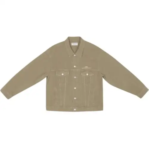 Balenciaga Denim Jacket Loose Fit Women's Beige