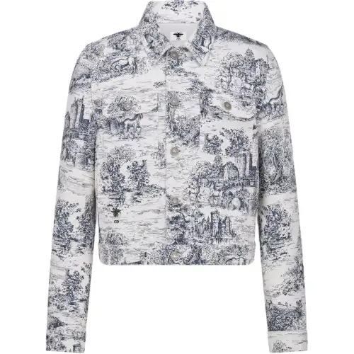 DIOR SS25 Denim Jacket Women's White