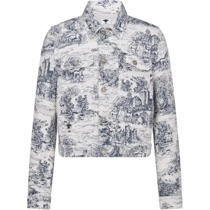 DIOR SS25 Denim Jacket Women's White