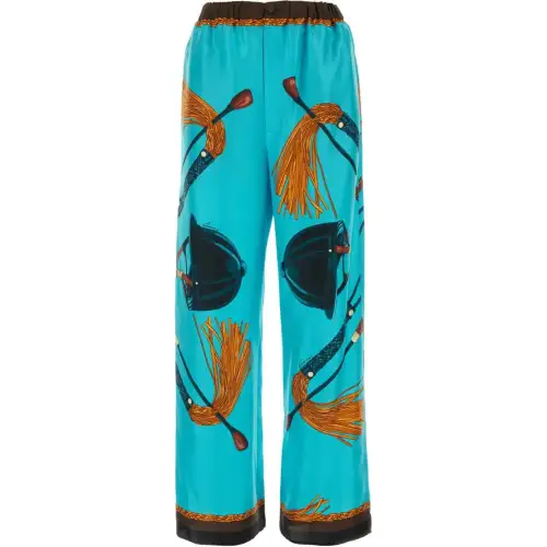 GUCCI Equestrian Printed Twill Trousers