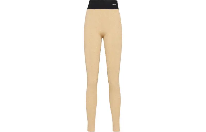 PRADA SS23 Leggings Women's Black Gold