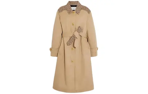 COACH SS24 Trench Coat Women's Classic Khaki