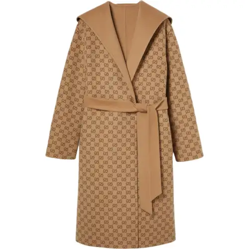 GUCCI Reversible Gg Straight Hem Coat