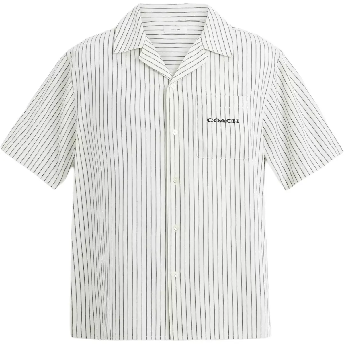 COACH Shirts Men's Gray Lapel Moderate