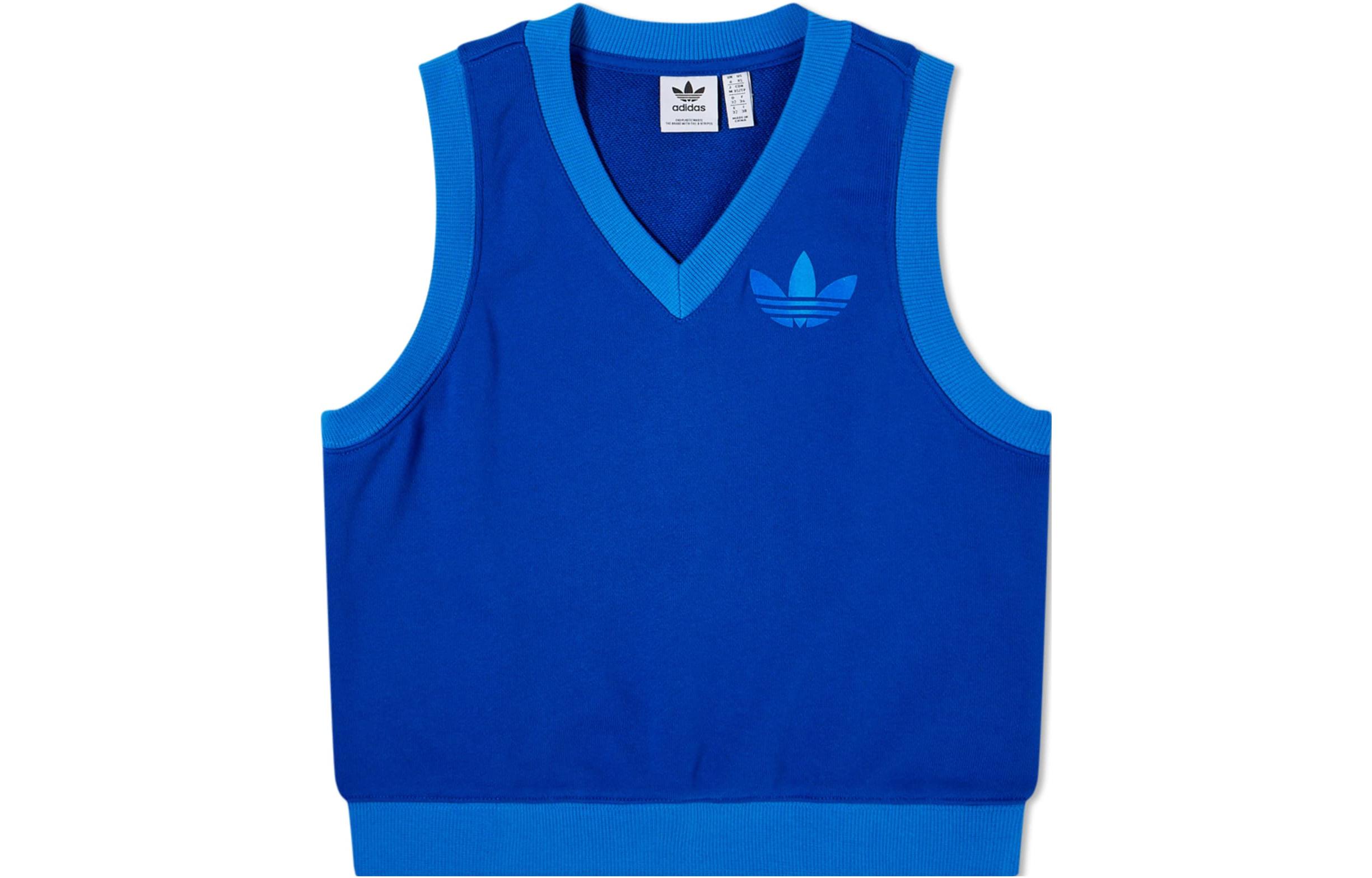 Adidas Originals Vests Women's Blue V Neck Moderate Other