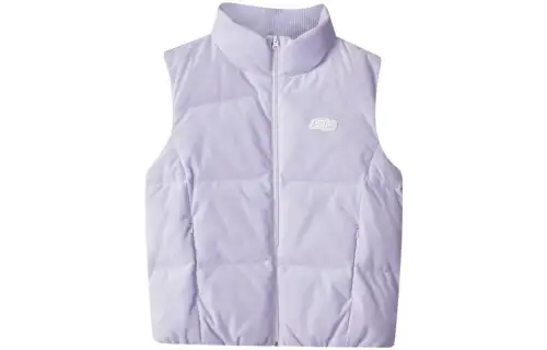 Skechers Sports Life Collection Down Vests Women's Photinia Purple/00FW Stand Collar Moderate Other