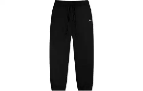Jordan Knitted Sweatpants Women's Black Moderate Straight Fit Pants