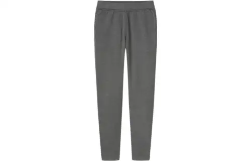 UNIQLO Straight Fit Pants Moderate Casual Pants Women's Dark Gray