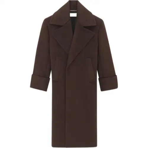 SAINT LAURENT Coats Women's Umber Lapel Moderate