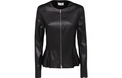 THE ROW SS22 Leather Jacket Women's Black