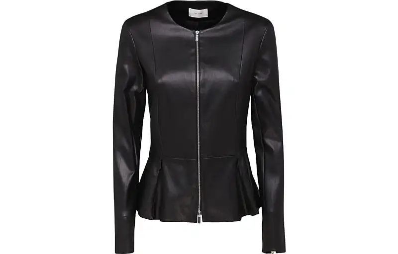 THE ROW SS22 Leather Jacket Women's Black