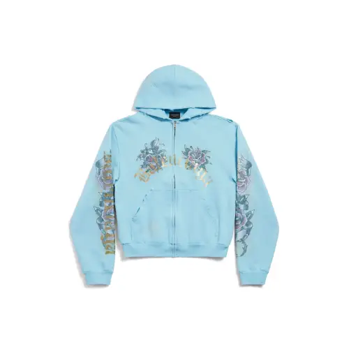 Balenciaga Sweatshirt Slim Fit Women's Blue