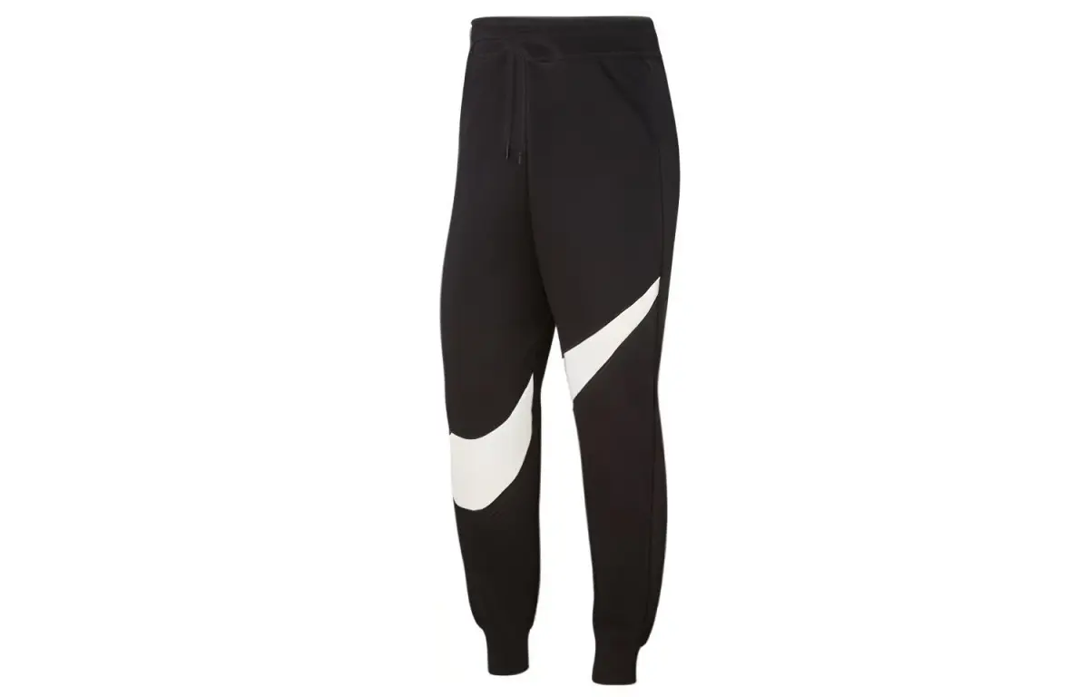 Nike Fleece Lined Sweatpants Knitted Sweatpants Women's Black