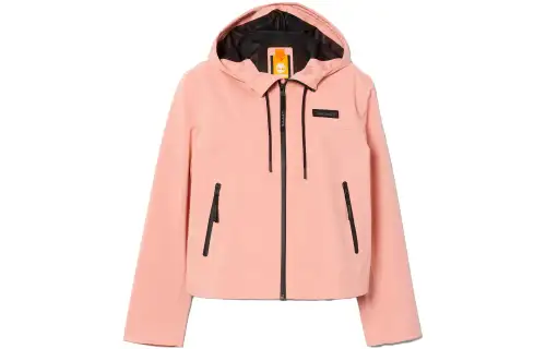 Timberland Cropped Coats Women's Pink Hooded Moderate