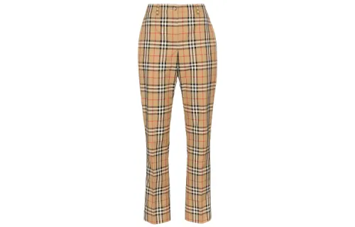 Burberry Casual Pants Women's Earth Tone Moderate Straight Fit Pants