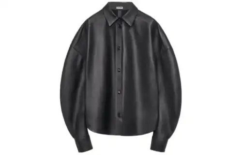 LOEWE SS24 Leather Jacket Women's Black