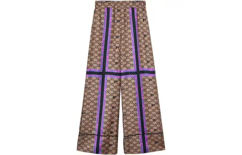 OFF WHITE Monogram Silk Pants Multi