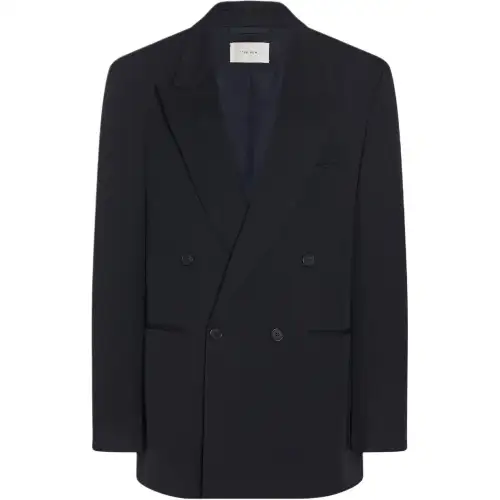 THE ROW SS24 Business Suit Coat Women's Navy Blue