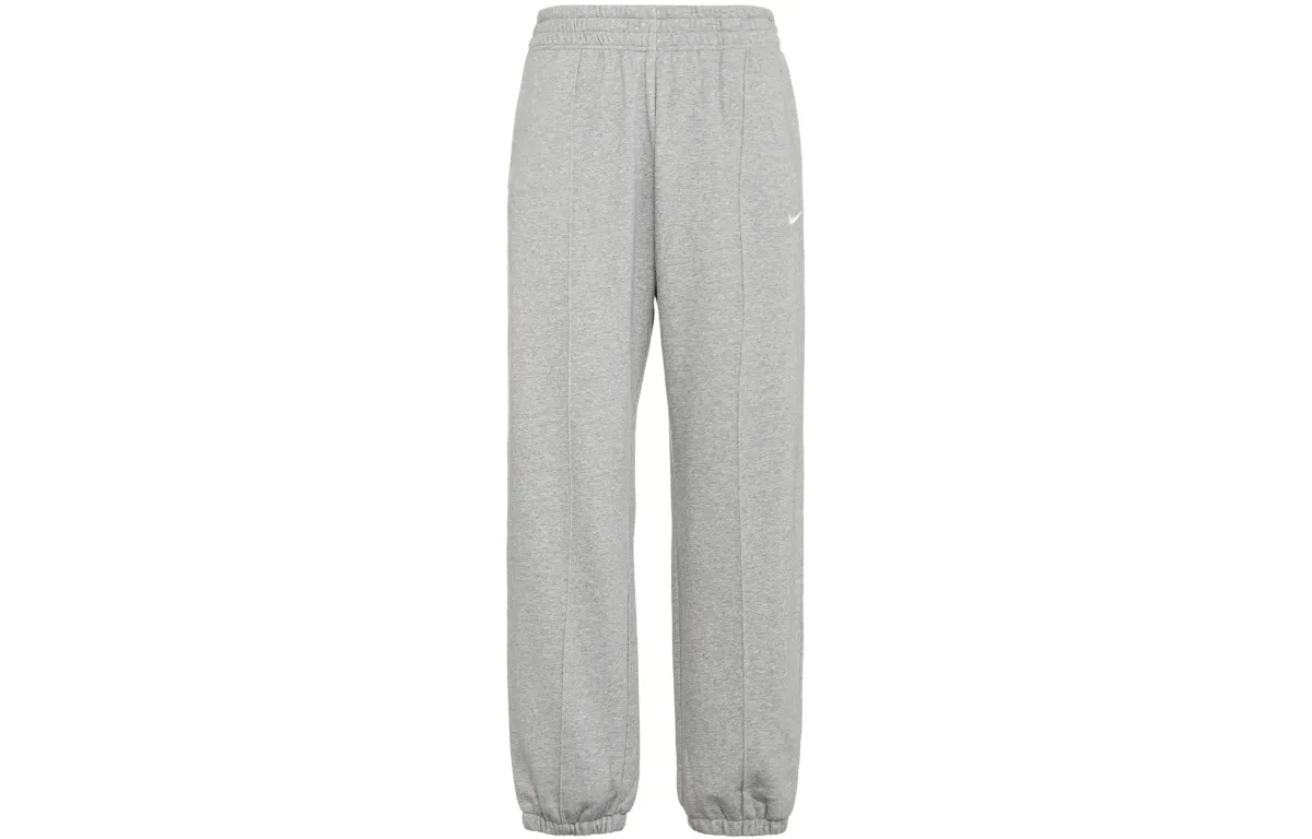 Nike Women's Sportswear Collection Essential Fleece Trousers Dark Grey Heather/White