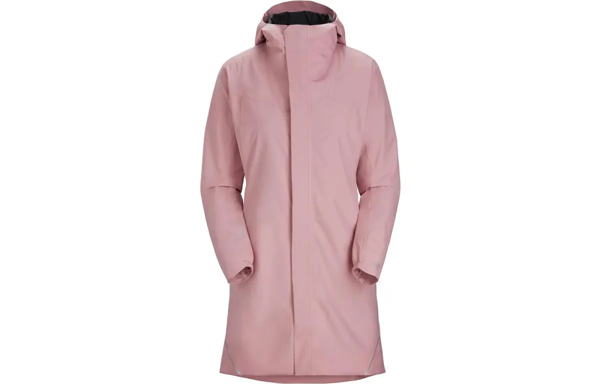 Arc'teryx SOLANO Coat Softshell Hooded Long, Windproof And Waterproof, Fleece Lined Trench Coat Women's