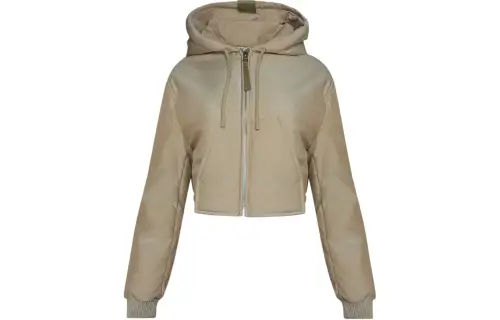 LOEWE Cropped Hooded Jacket 'Laurel Green'