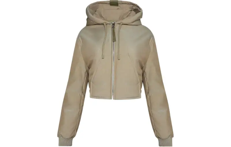 LOEWE Cropped Hooded Jacket 'Laurel Green'