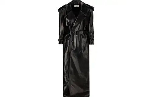 SAINT LAURENT SS23 Leather Jacket Women's Black