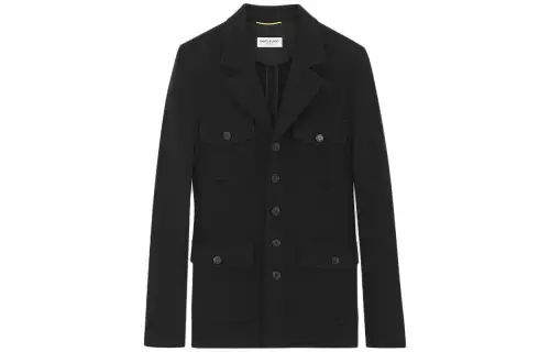 SAINT LAURENT Saharienne Long-Sleeved Jacket