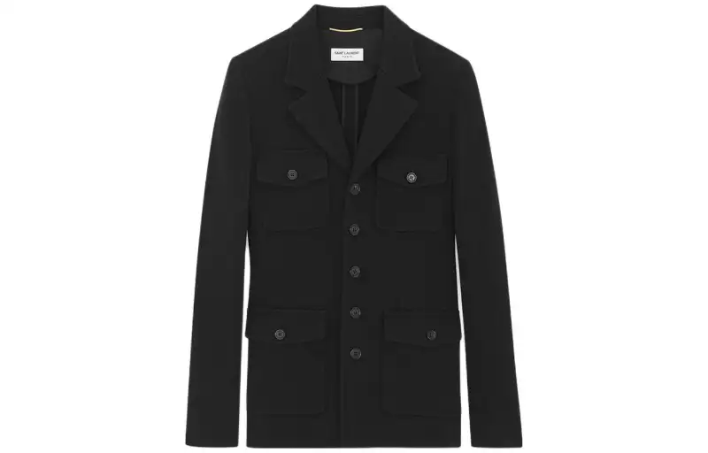 SAINT LAURENT Saharienne Long-Sleeved Jacket