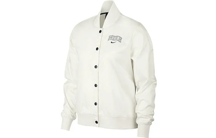 Nike Baseball Jackets Women's White Baseball Collar Moderate