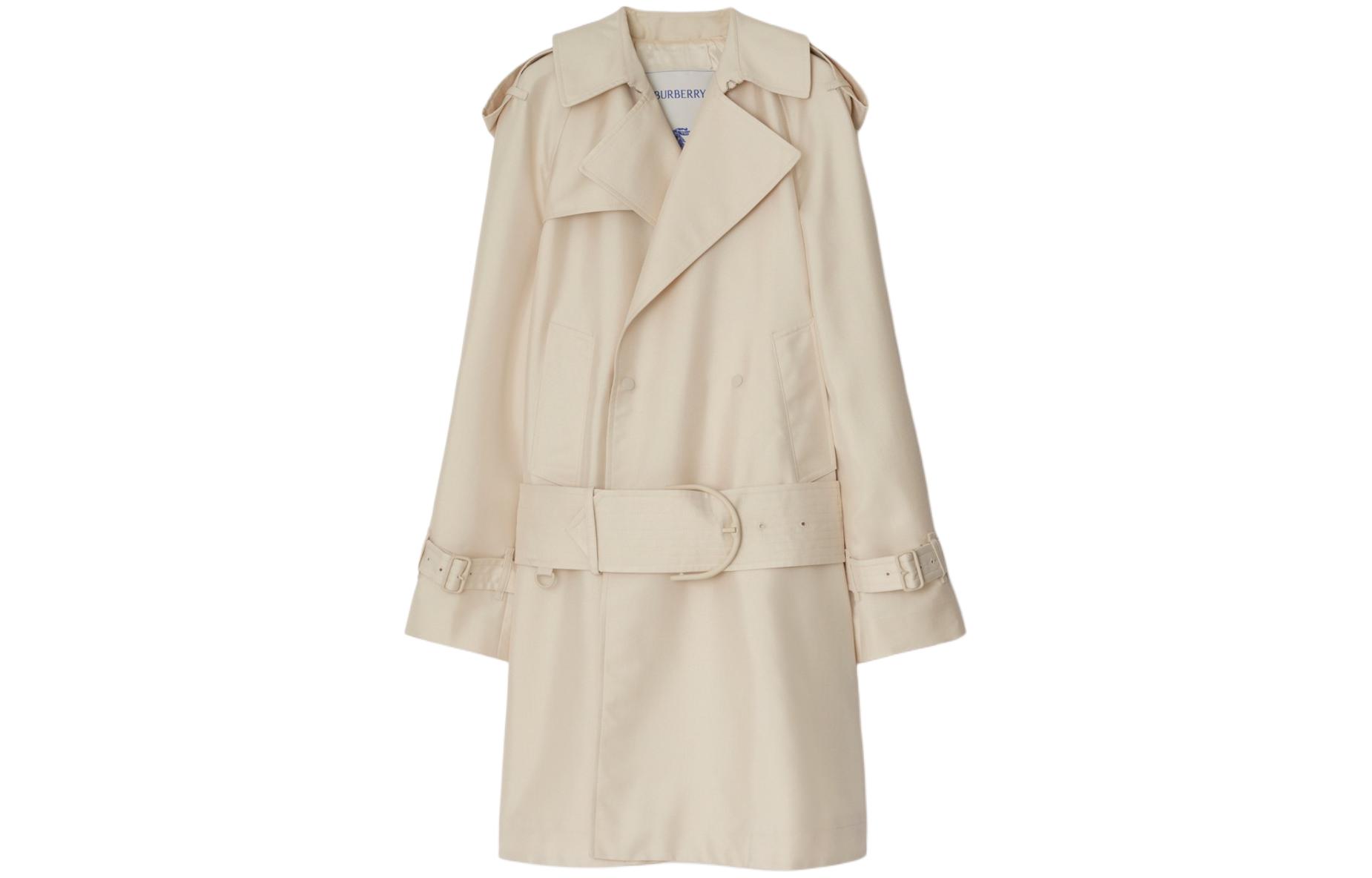 Burberry double-breasted short trench coat