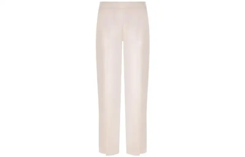 Loro Piana Casual Pants Women's Beige Straight Fit Pants