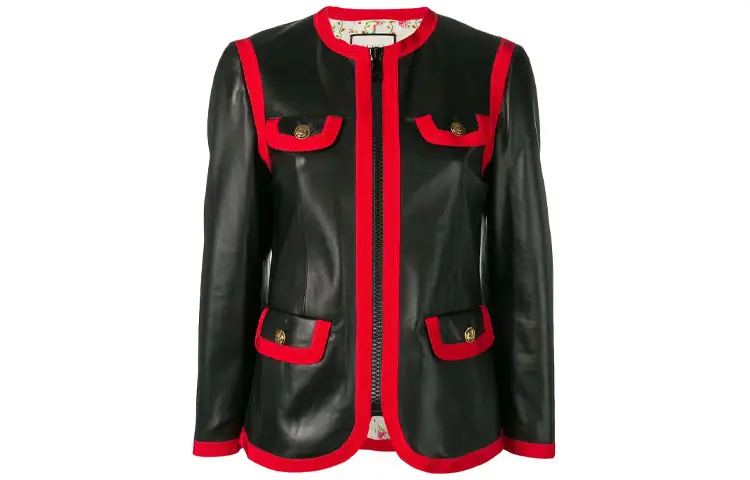 【Previous Season】leather bon ton jacket