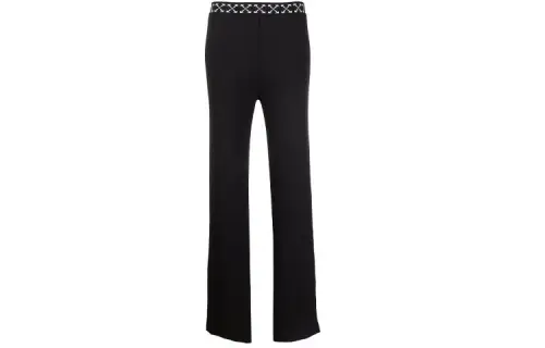 OFF-WHITE Arrows-waistband ribbed trousers