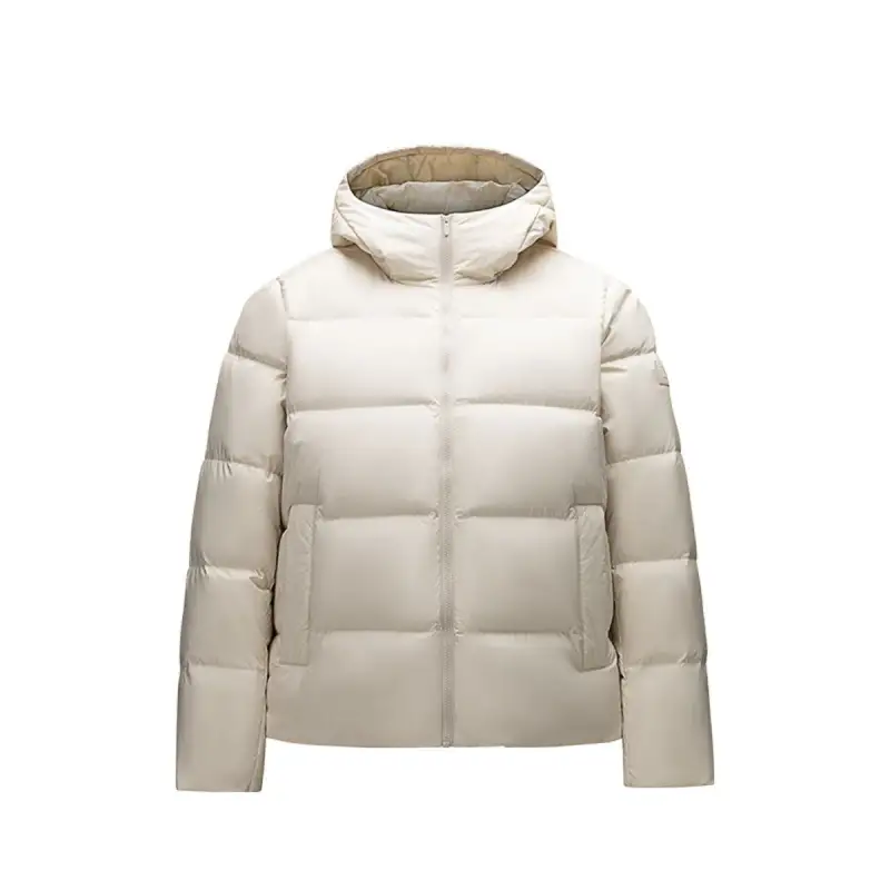 Anta Variety Training Collection Down Jacket Women's White Tea Brown