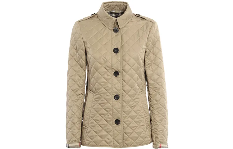 Burberry Puffer Jacket Women's Camel