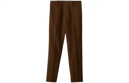 MIU MIU Logo-embroidered Wool Trousers