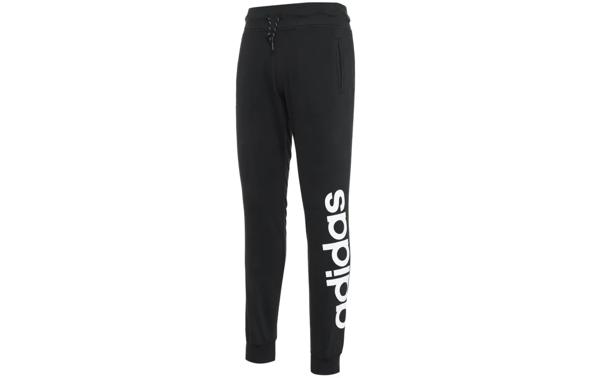 Adidas Knitted Sweatpants Women's Black Moderate Cuffed Pants