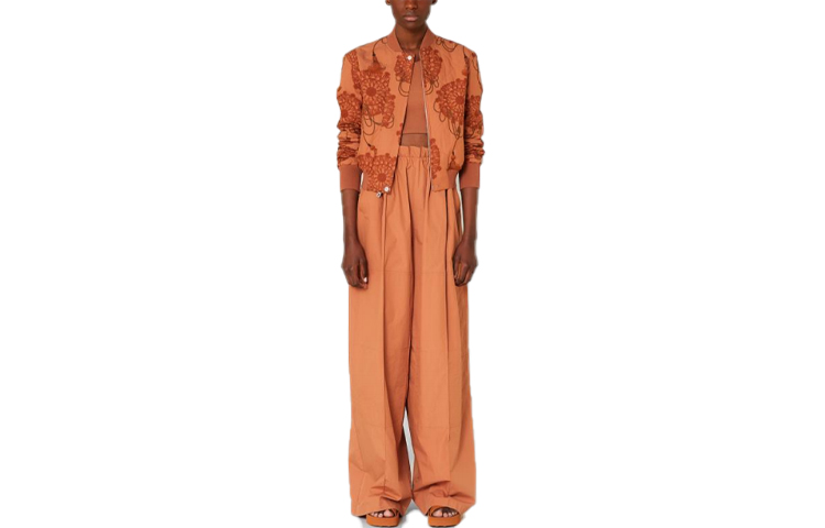HERMES SS22 Casual Pants Women's Umber