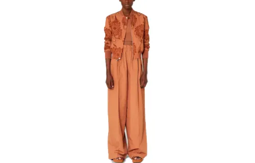 HERMES SS22 Casual Pants Women's Umber