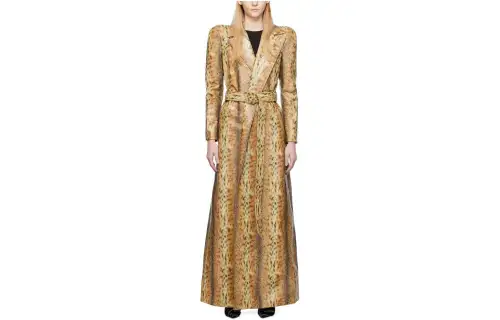 Balenciaga Trench Coat Regular Fit Women's Tan