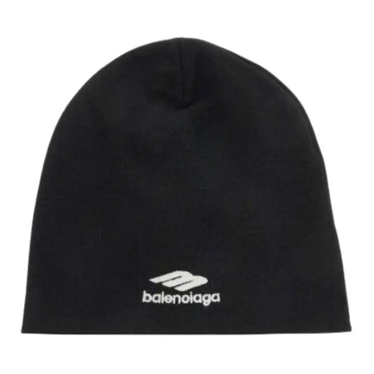 Balenciaga Original Design Polyester Beanies Women's Black