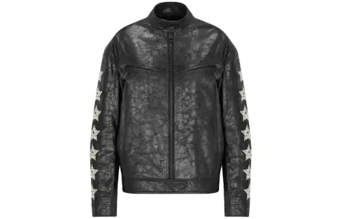 DIOR SS24 Leather Jacket Women's Black