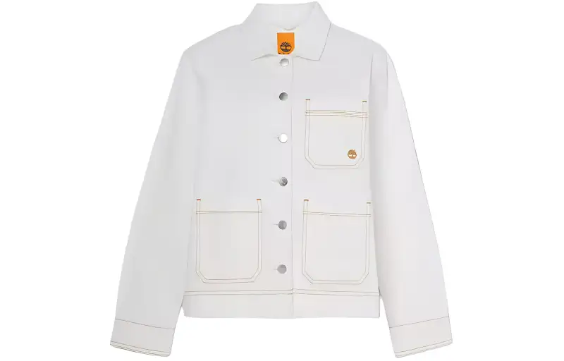 Timberland Denim Jacket Women's Vintage White